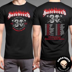 Hatebreed 30th Anniversary Assault On North America Tour 2024 Performances Scheduled Two Sides Unisex T-Shirt