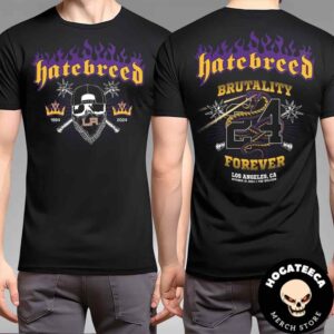 Hatebreed Merch At The Wiltern On October 15th 2024 In Los Angeles CA Two Sides Unisex T-Shirt