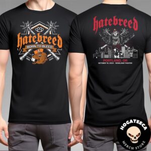 Hatebreed Merch In Portland Oregon On October 18th 2024 At Roseland Theater Two Sides Unisex T-Shirt