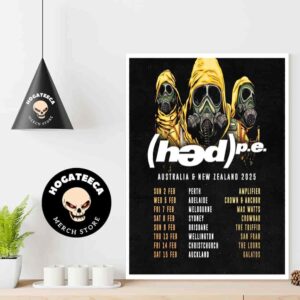 Hed PE Australia And New Zealand February 2025 Schedule List Date Home Decor Poster Canvas