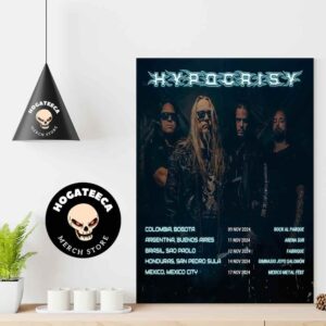 Hypocrisy Latin America Tour 2024 With Five Shows In Five Countries Home Decor Poster Canvas