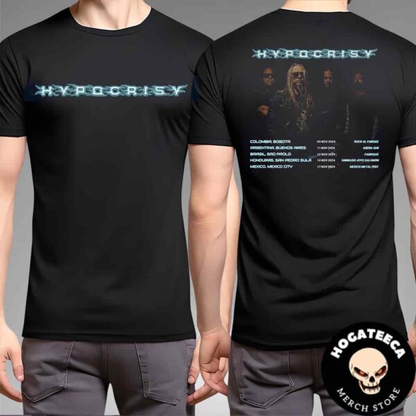 Hypocrisy Latin America Tour 2024 With Five Shows In Five Countries Two Sides Unisex T-Shirt