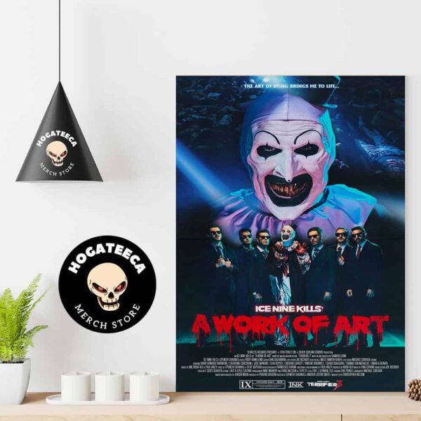 Ice Nine Kills A Work Of Art X Terrorizing 3 Movie Home Decor Poster Canvas