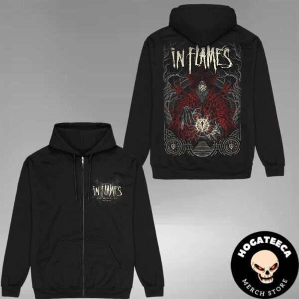 In Flames Time Hold Tour 2024 Merch Two Sides Unisex Hoodie