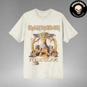 Iron Maiden The New Powerslave 40th Anniversary Merch Powerslave Pharaoh Ivory Unisex T-Shirt