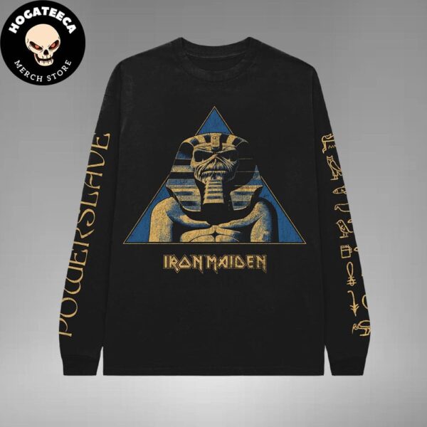 Iron Maiden The New Powerslave 40th Anniversary Merch Pyramid Sphynx Longsleeve Shirt