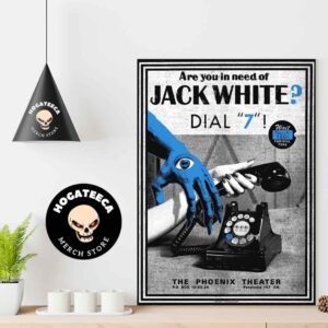 Jack White Merch At The Phoenix Theater PO Box On Oct 03 2024 In Pataluma 707 CA Home Decor Poster Canvas