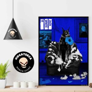 Jack White Merch For Show In Los Angeles CA Night 2 Oct 11 2024 Home Decor Poster Canvas