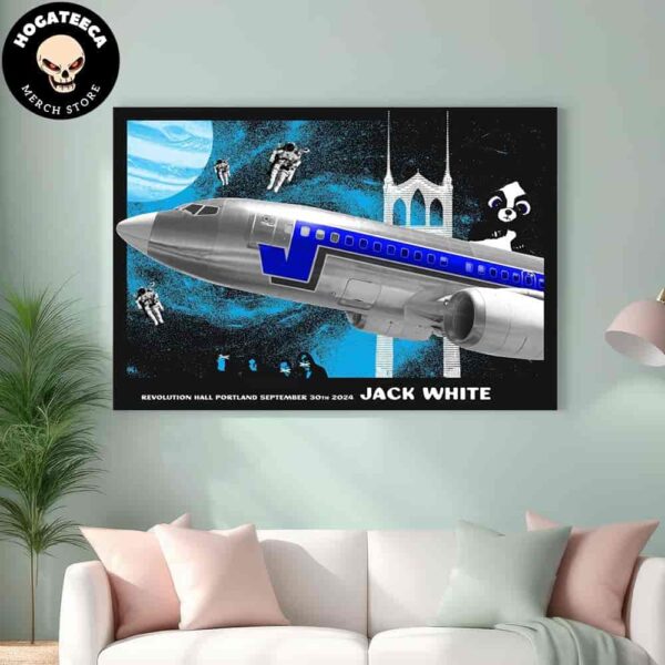 Jack White Merch In Revolution Hall Portland September 30th 2024 Home Decor Poster Canvas