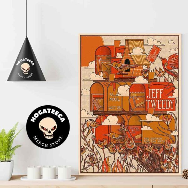 Jeff Tweedy And Elizabeth Moen Merch For Show At The Center For The Arts In Grass Valley CA On Oct 25 2024 Home Decor Poster Canvas