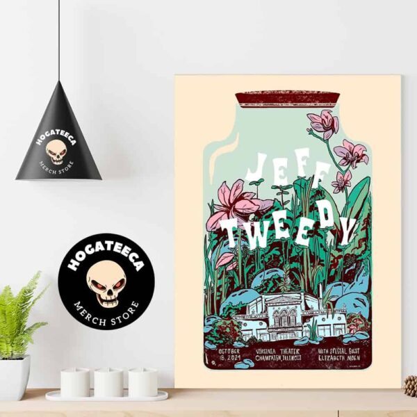 Jeff Tweedy With Special Guest Elizabeth Moen Merch On October 18th 2024 At Virginia Theater In Champaign Illinois Home Decor Poster Canvas