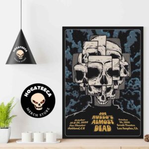 Joe Russo’s Almost Dead Merch 2024 On October 24-25 At Fox Theater In Oakland CA And October 26 At Greeks Theatre In Los Angeles CA Home Decor Poster Canvas