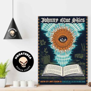 Johnny Blue Skies Tour Merch For Show In Austin Tx On October 28th 2024 At The Moody Theater Home Decor Poster Canvas