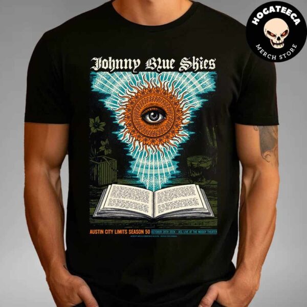 Johnny Blue Skies tour Merch For Show in Austin TX On October 28th 2024 At The Moody Theater Merch Unisex T-Shirt