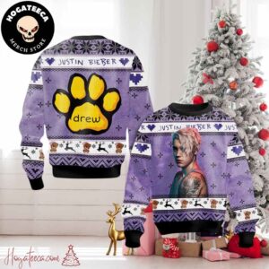 Justin Bieber Drew Ugly Christmas Sweater Chirstmas Gifts 2024 Xmas For Family And Friends Ugly Sweater