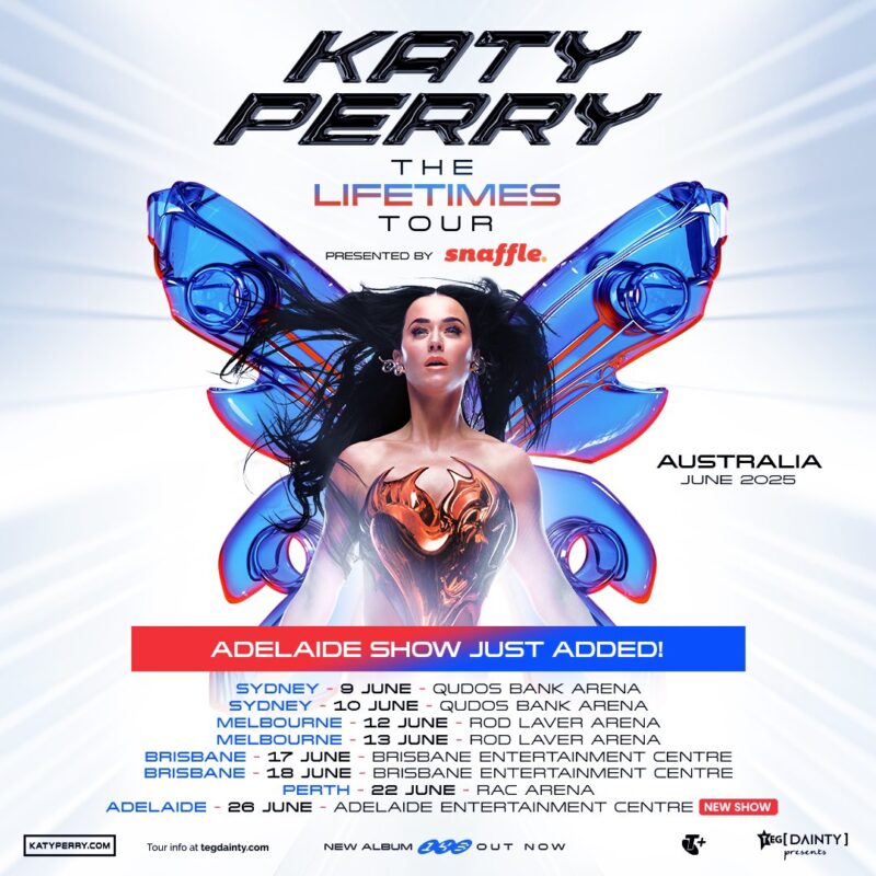 Katy Perry The Lifetimes Tour Australia June 2025 Schedule List Date