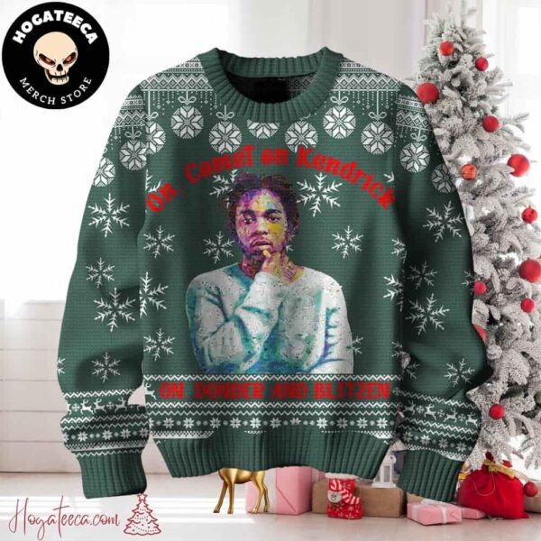 Kendrick Larma On Comet On Kendrick On Donder And Blitzen Ugly Christmas Sweater Chirstmas Gifts 2024 Xmas For Family And Friends Ugly Sweater