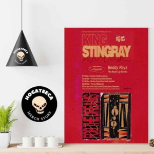 King Stingray Australia Tour March 2025 Schedule List Home Decor Poster Canvas