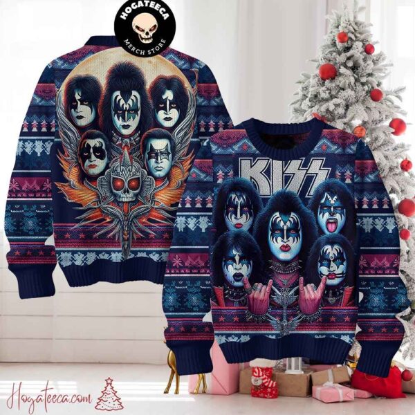 Kiss Band I Love You Christmas Sweater Chirstmas Gifts 2024 Xmas For Family And Friends Ugly Sweater