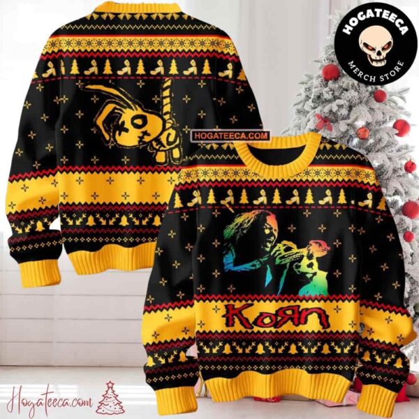 Korn 2024 The Puppet Ugly Christmas Sweater Chirstmas Gifts 2024 Xmas For Family And Friends Ugly Sweater