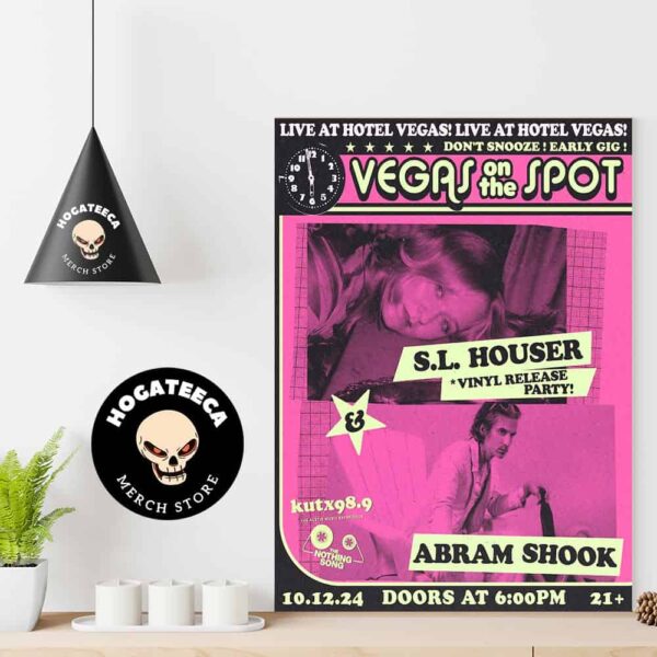 Kutx And The Nothing Song Present Vegas On The Spot Ft SL Houser Vinyl Release And Abram Shook Home Decor Poster Canvas