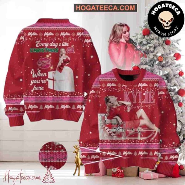 Kylie Minogue Every Day’s Like Christmas When You’re Here With Me Chirstmas Gifts 2024 Xmas For Family And Friends Ugly Sweater