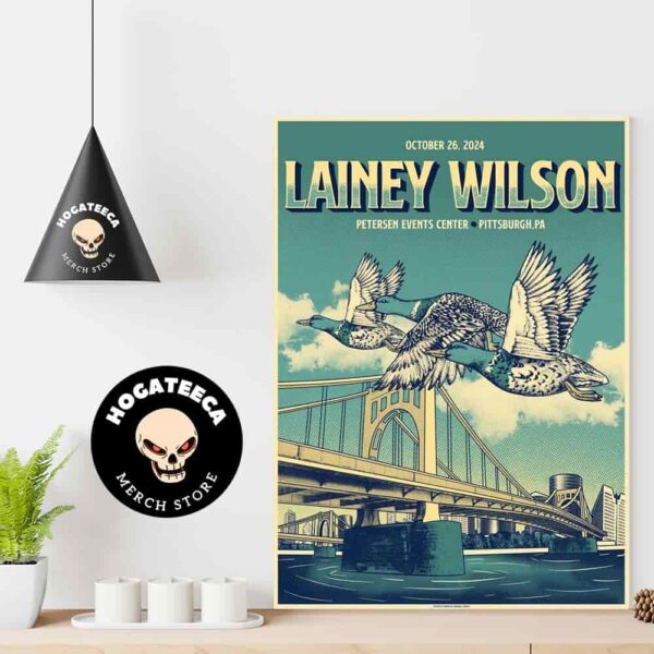 Lainey Wilson Merch For Show At Petersen Events Center In Pittsburgh PA On October 26 2024 Home Decor Poster Canvas