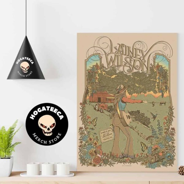 Lainey Wilson Merch On October 18 2024 At Red Hat Amphitheater In Raleigh Nc Home Decor Poster Canvas