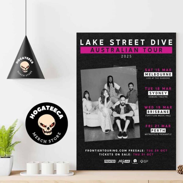 Lake Street Dive Australia Tour 2025 Schedule List Home Decor Poster Canvas