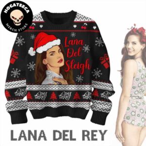 Lana Del Sleigh Lana Del Rey Chirstmas Gifts 2024 Xmas For Family And Friends Ugly Sweater