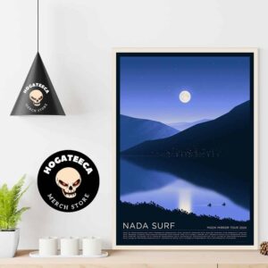 List of October performances Nada Surf Moon Mirror Tour 2024 Home Decor Poster Canvas