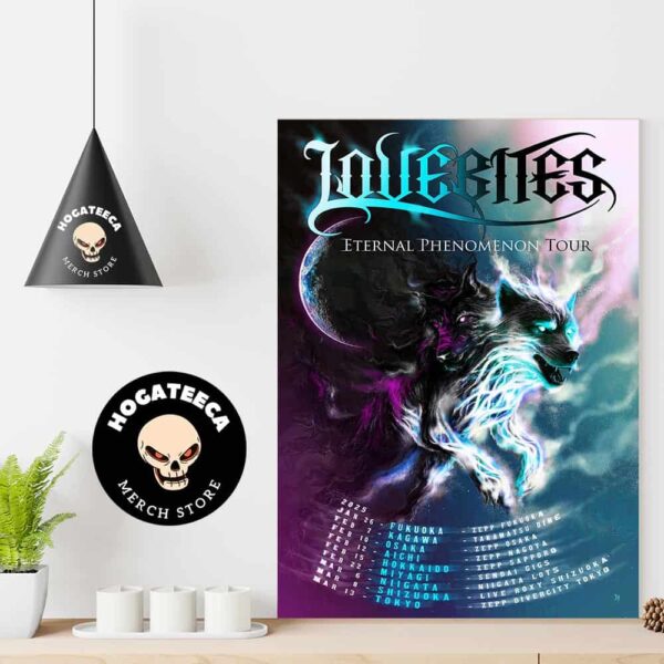 Lovebites Eternal Phenomenon Tour 2025 Tour Schedule List Date Home Decor Poster Canvas