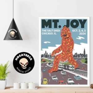 MT Joy Merch At The Salt Shed In Chicago IL On Oct 3 4 5 2024 Home Decor Poster Canvas