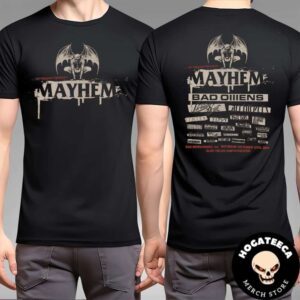 Mayhem Festival Merch In San Bernardino CA On October 12 2024 Metal Lineup Two Sides Unisex T-Shirt