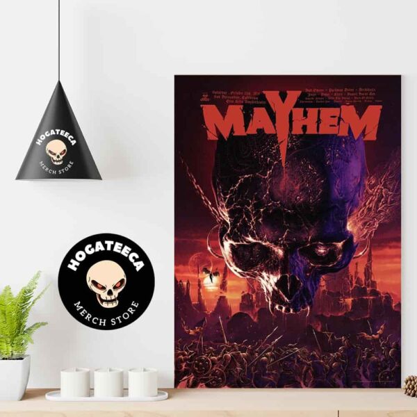 Mayhem Festival Merch In San Bernardino CA On October 12 2024 The Depiction Of The Twilight Of The Gods Home Decor Poster Canvas