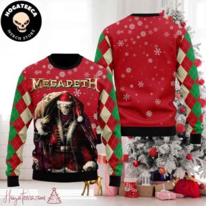 Megadeth Chirstmas Gifts 2024 Xmas For Family And Friends Ugly Sweater