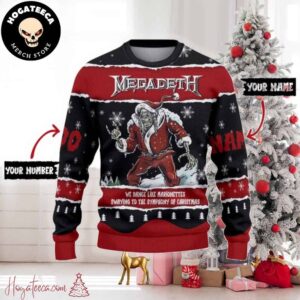 Megadeth We Dance Like Marionettes Swaying To The Symphony Of Christmas Ugly Christmas Sweater Chirstmas Gifts 2024 Xmas For Family And Friends Ugly Sweater