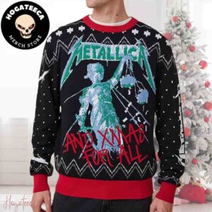 Metallica And Xmas For All Chirstmas Gifts 2024 Xmas For Family And Friends Ugly Sweater