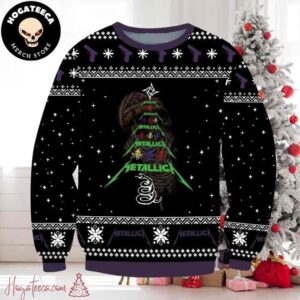 Metallica Black Album Chirstmas Gifts 2024 Xmas For Family And Friends Ugly Sweater