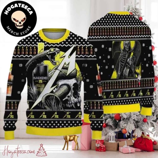 Metallica Blackened Whiskey 72 Seasons Chirstmas Gifts 2024 Xmas For Family And Friends Ugly Sweater