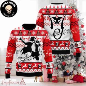 Michael Jackson With Signature Christmas Sweater Chirstmas Gifts 2024 Xmas For Family And Friends Ugly Sweater