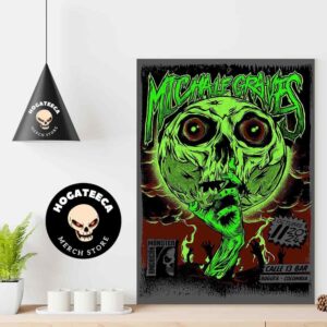 Michale Graves Merch Poster In Bogota Colombia At Calle 13 Bar On Octubre 11 2024 Home Decor Poster Canvas