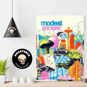 Modest Mouse Performance In Seattle WA At Paramount Theatre On Oct 30 2024 Home Decor Poster Canvas