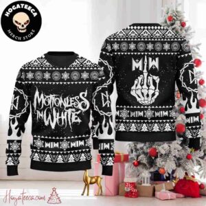 Motionless In White Band Christmas Sweater Chirstmas Gifts 2024 Xmas For Family And Friends Ugly Sweater