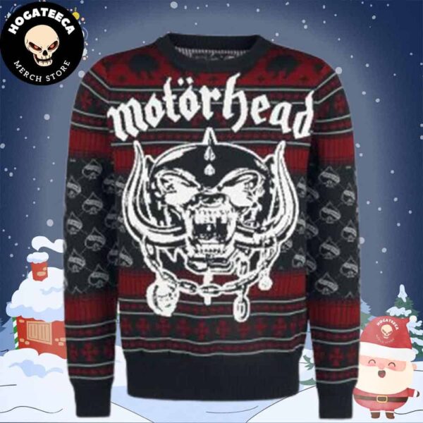 Motorhead Band  Chirstmas Gifts 2024 Xmas For Family And Friends Ugly Sweater