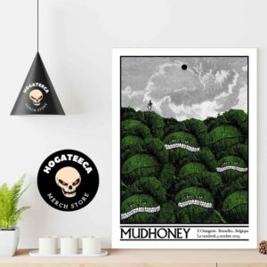 Mudhoney Merch At l’orangerie in Brussels Belique Le vendredi 4 October 2024 Home Decor Poster Canvas