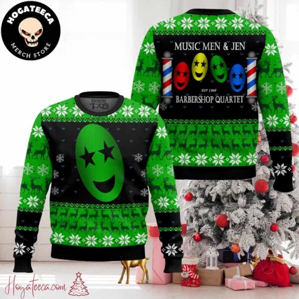 Music Men And Jen Barbershop Quartet Est 1969 Green Color Christmas Sweater Chirstmas Gifts 2024 Xmas For Family And Friends Ugly Sweater