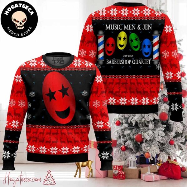 Music Men And Jen Barbershop Quartet Est 1969 Red Color Christmas Sweater Chirstmas Gifts 2024 Xmas For Family And Friends Ugly Sweater