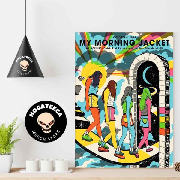 My Morning Jacket Merch At Calvin Evans Amphitheatre In Cleveland OH On October 4th 2024 Home Decor Poster Canvas