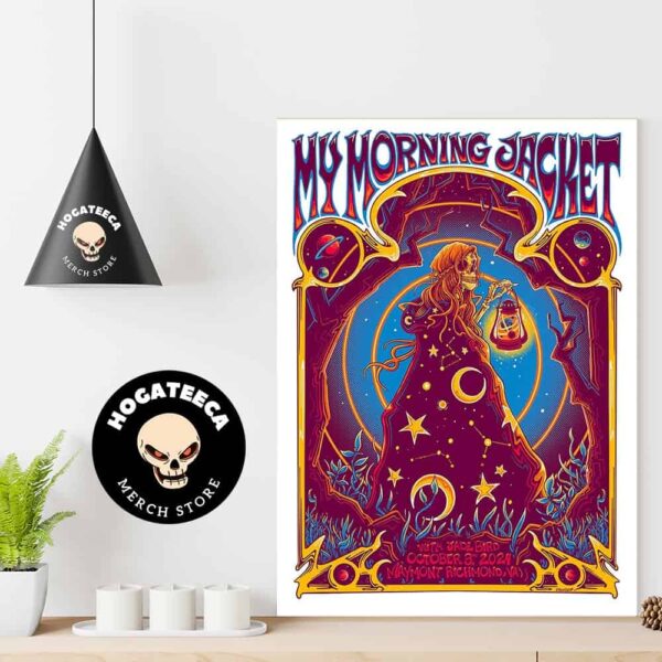 My Morning Jacket Merch For Show In Richmond Va With Jadebird On October 3rd 2024 Home Decor Poster Canvas